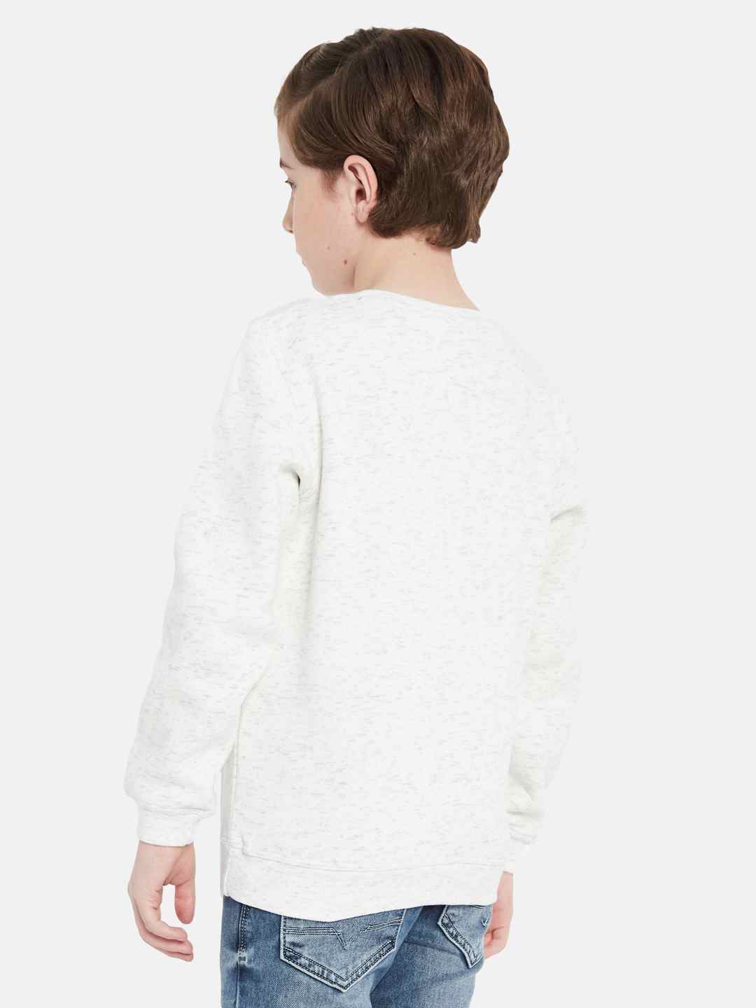 Octave Boys Typography Printed Fleece Sweatshirt