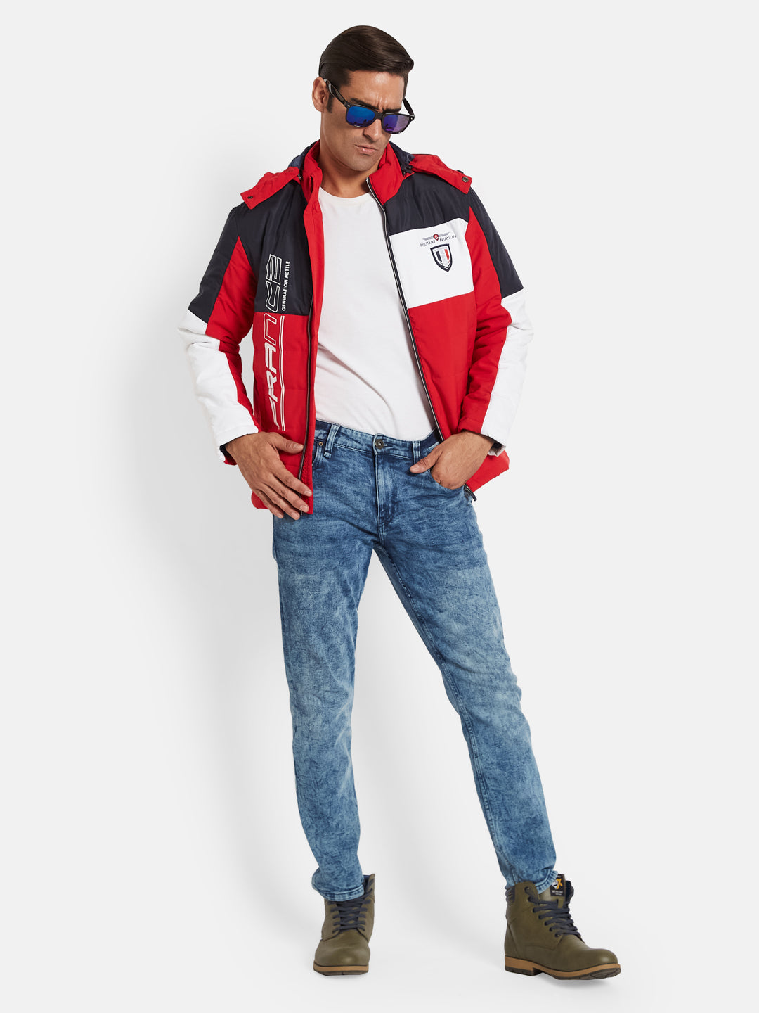 METTLE Men Colourblocked Jacket
