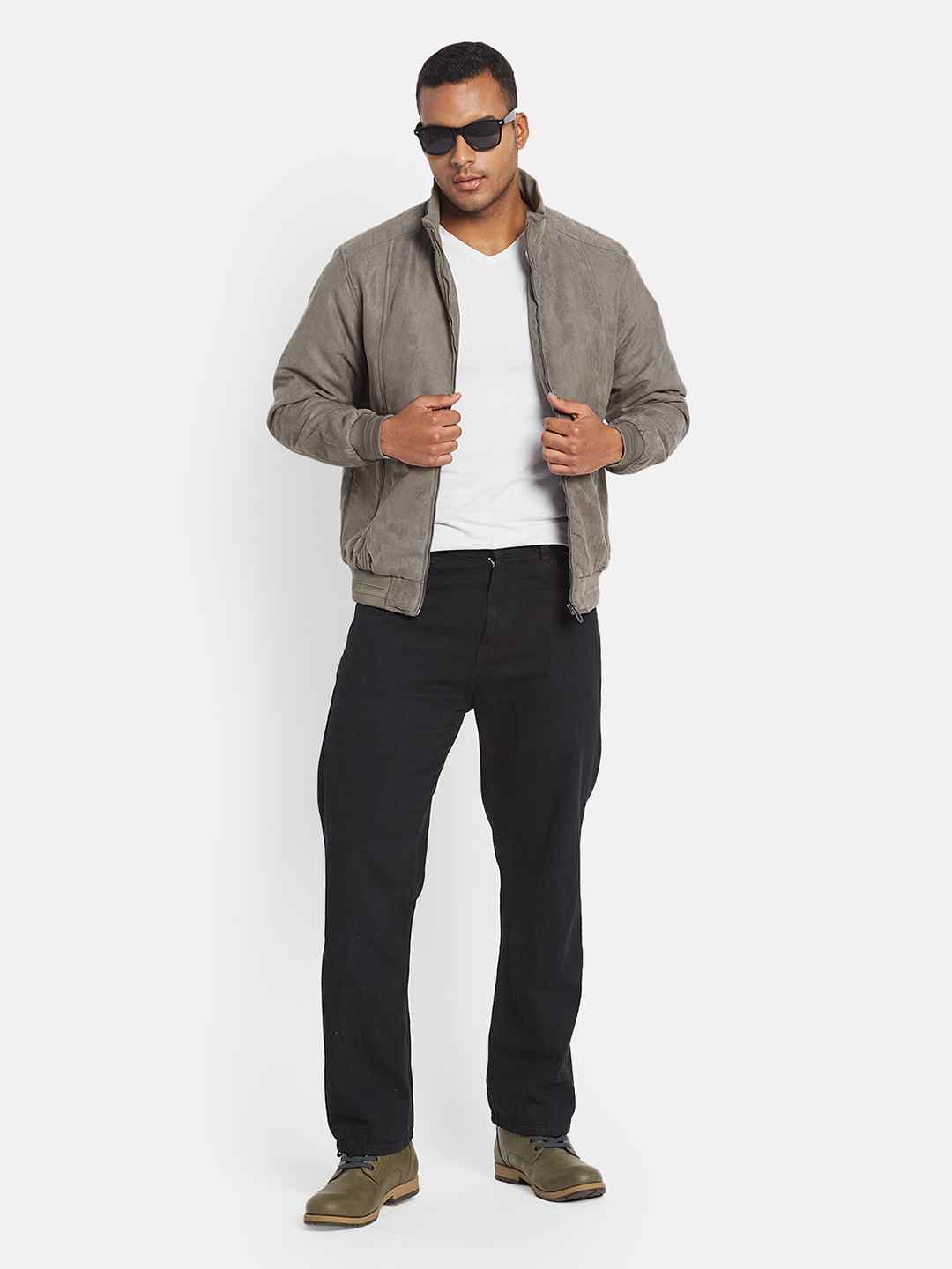 METTLE Men Suede Jacket