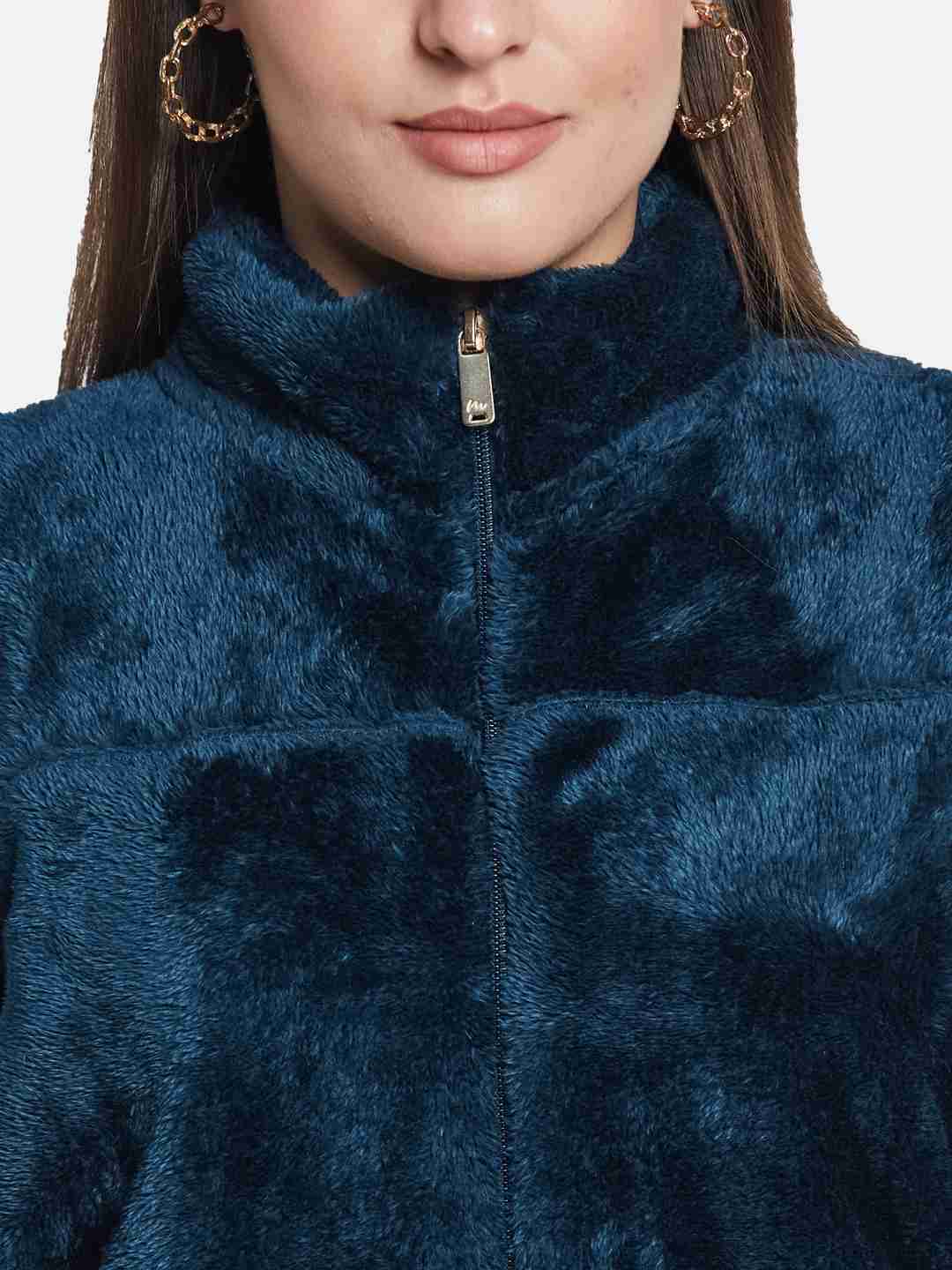 METTLE Women Long Sleeves Front-Open Sweatshirt