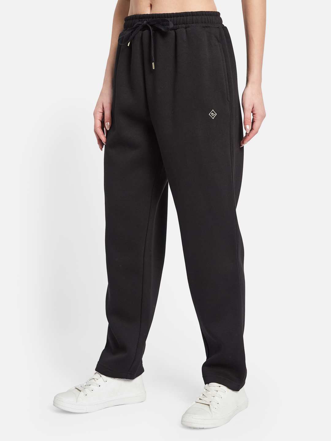 METTLE Women Cotton Mid Rise Track Pants