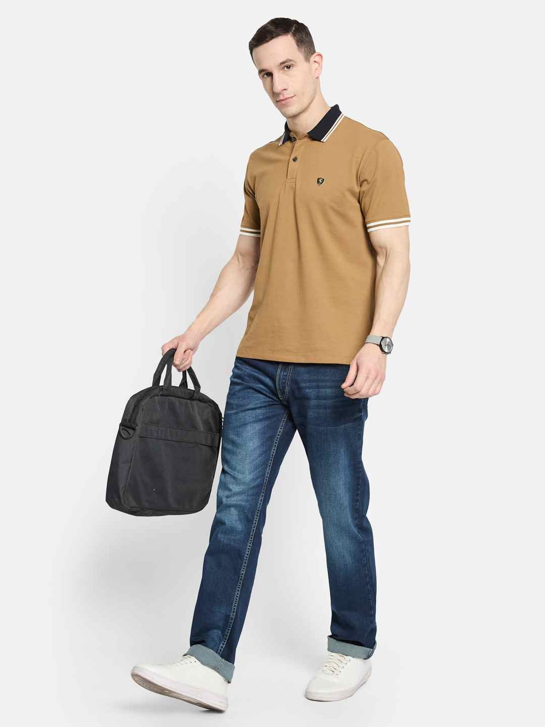 Octave Men Polo Collar T-shirt