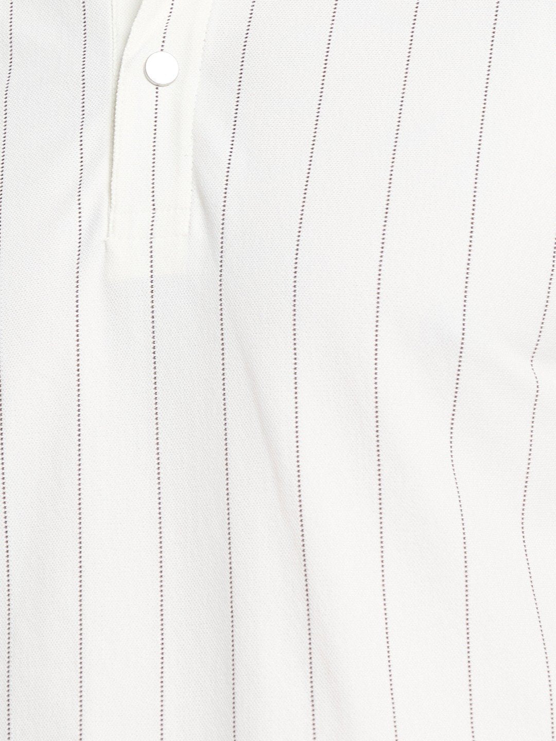 Octave Men Striped Polo Collar Cotton T-shirt