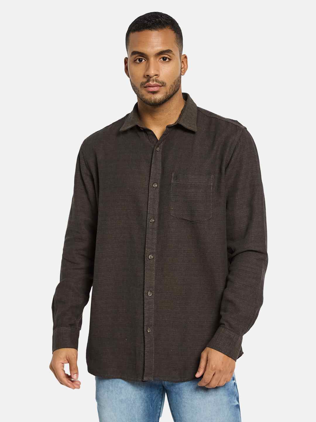 METTLE Men Opaque Casual Shirt