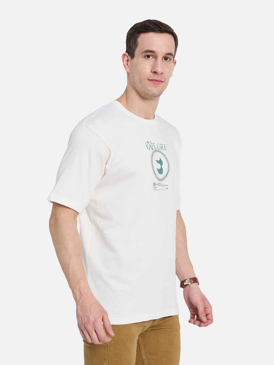 Octave Men Printed T-shirt