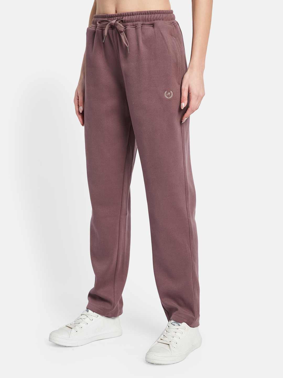 METTLE Women Cotton Mid Rise Track Pants