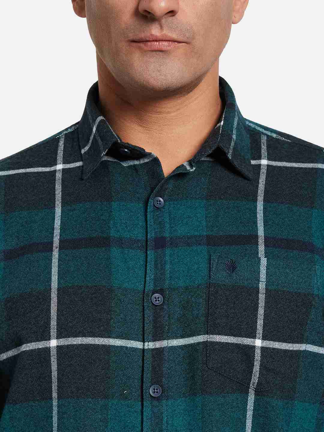 METTLE Men Opaque Colourblocked Casual Shirt