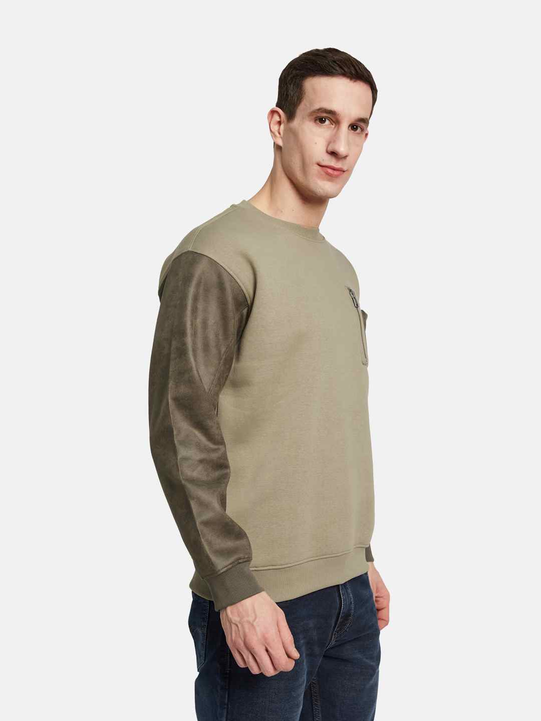 Octave Men Colourblocked Sweatshirt