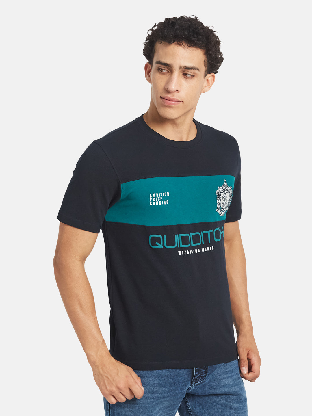 Octave Men Printed Regular Fit Cotton T-shirt