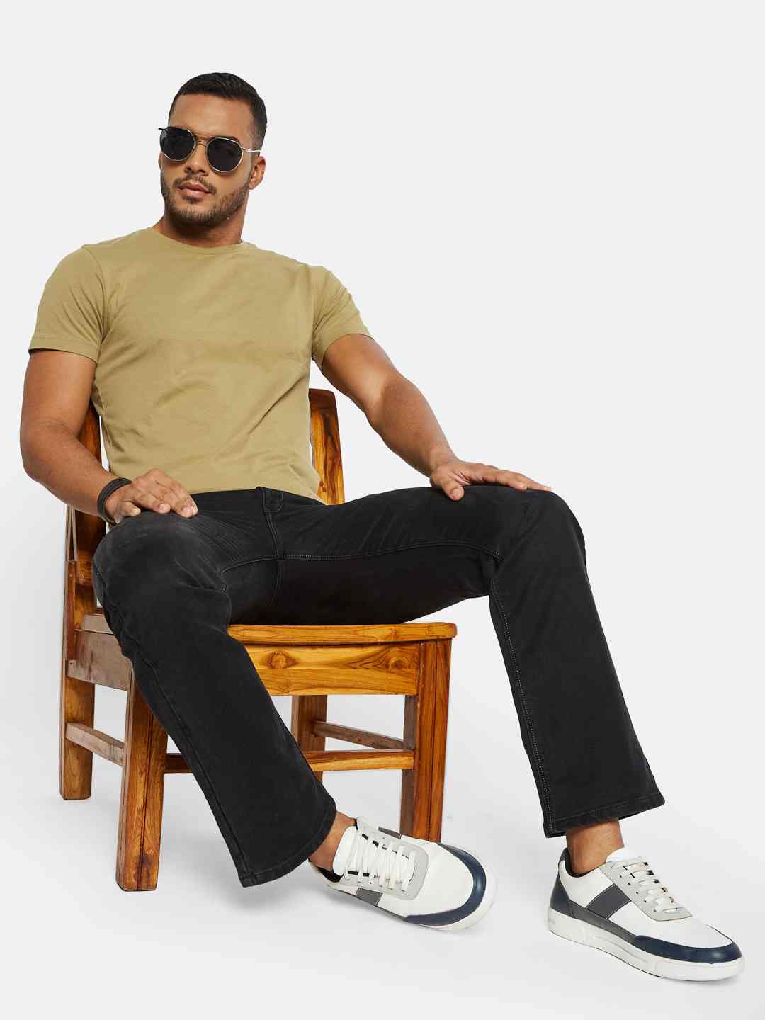 Octave Men Bootcut Stretchable Jeans