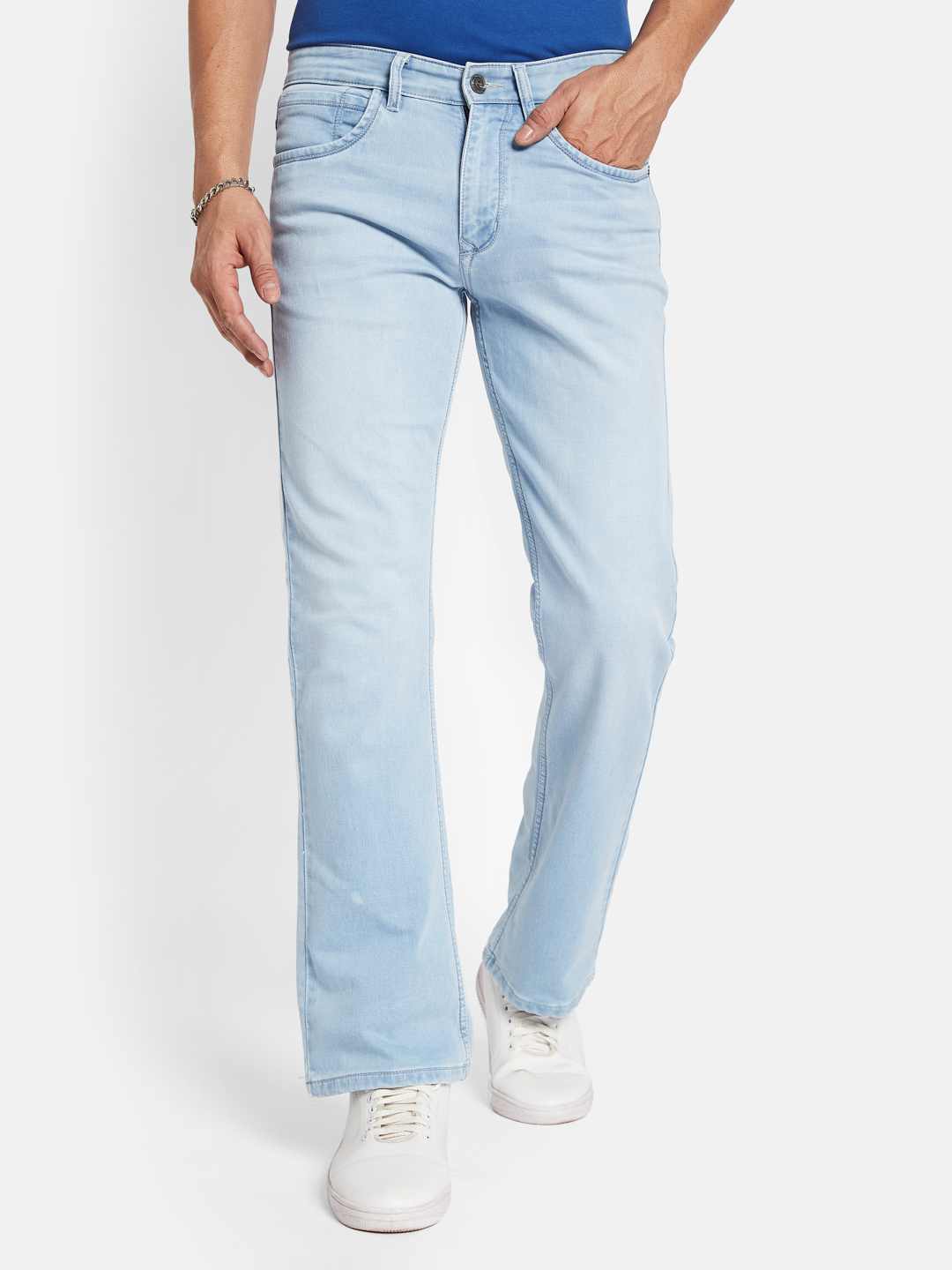 Octave Men Bootcut Heavy Fade Stretchable Jeans