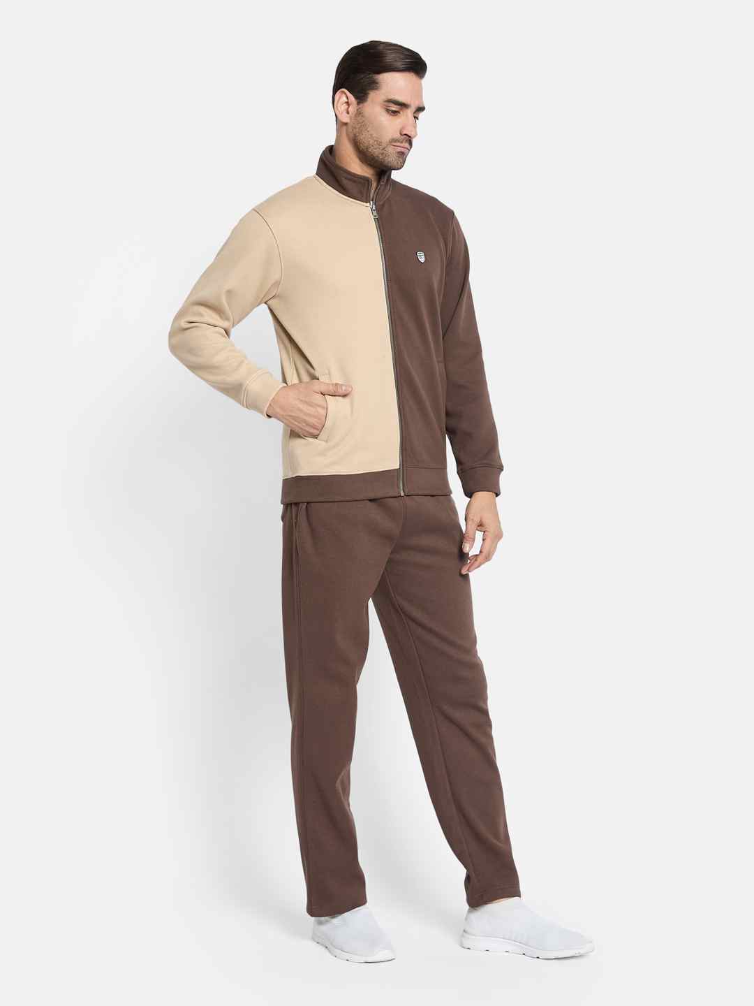 Octave Men Colourblocked Mid Rise Tracksuit