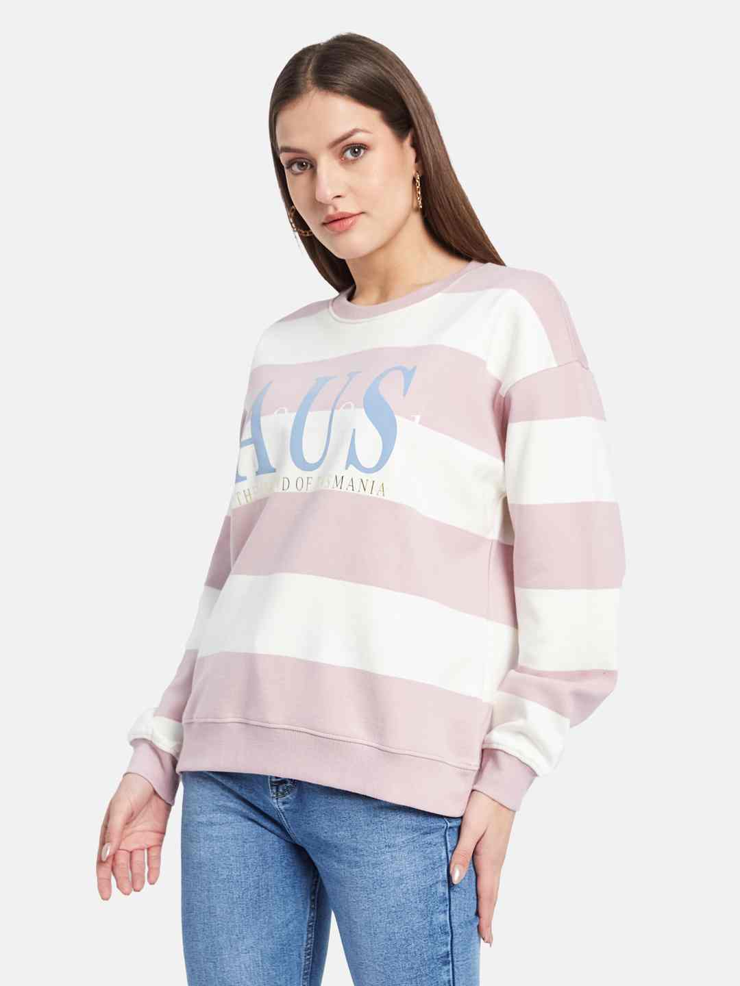 METTLE Women Colourblocked Sweatshirt