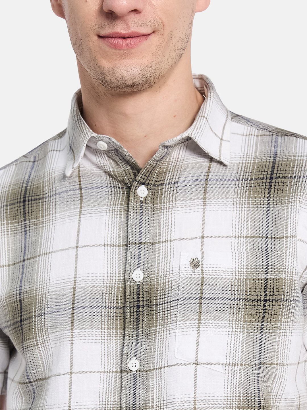 METTLE Men Opaque Checked Casual Shirt