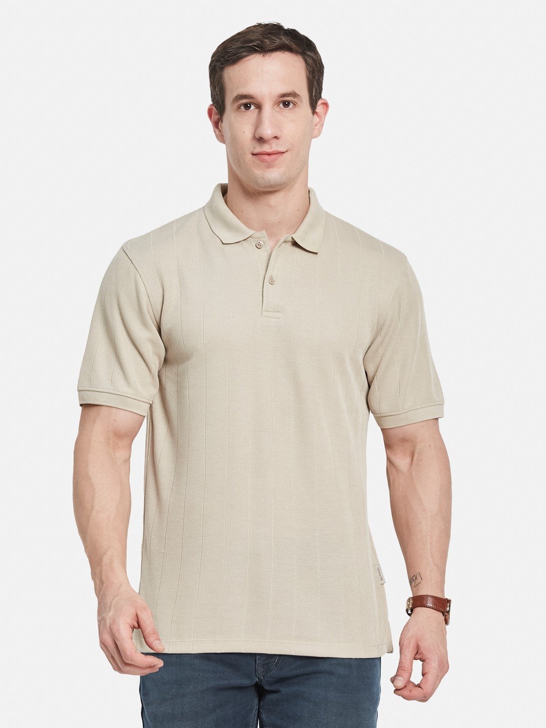 Octave Men Polo Collar T-shirt