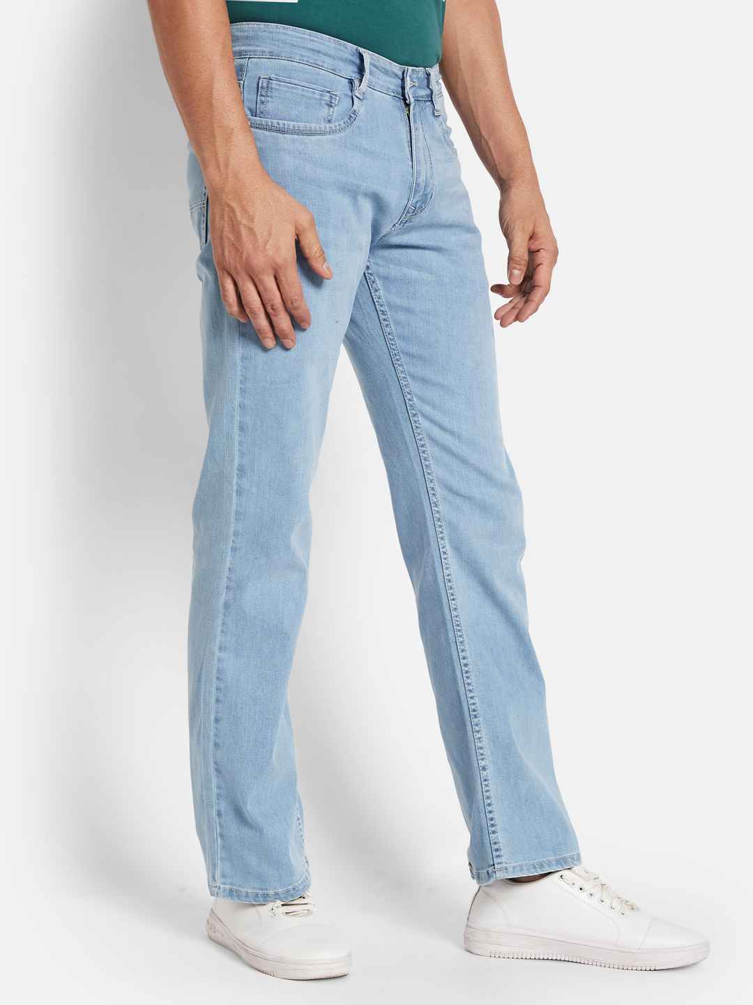 Octave Men Bootcut Heavy Fade Stretchable Jeans