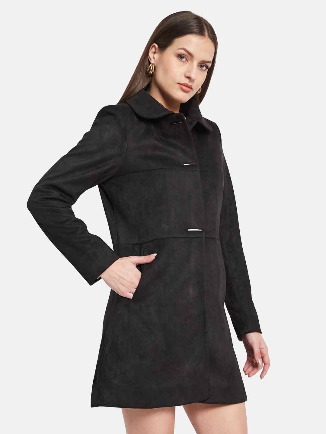 METTLE Women Single-Breasted Overcoat