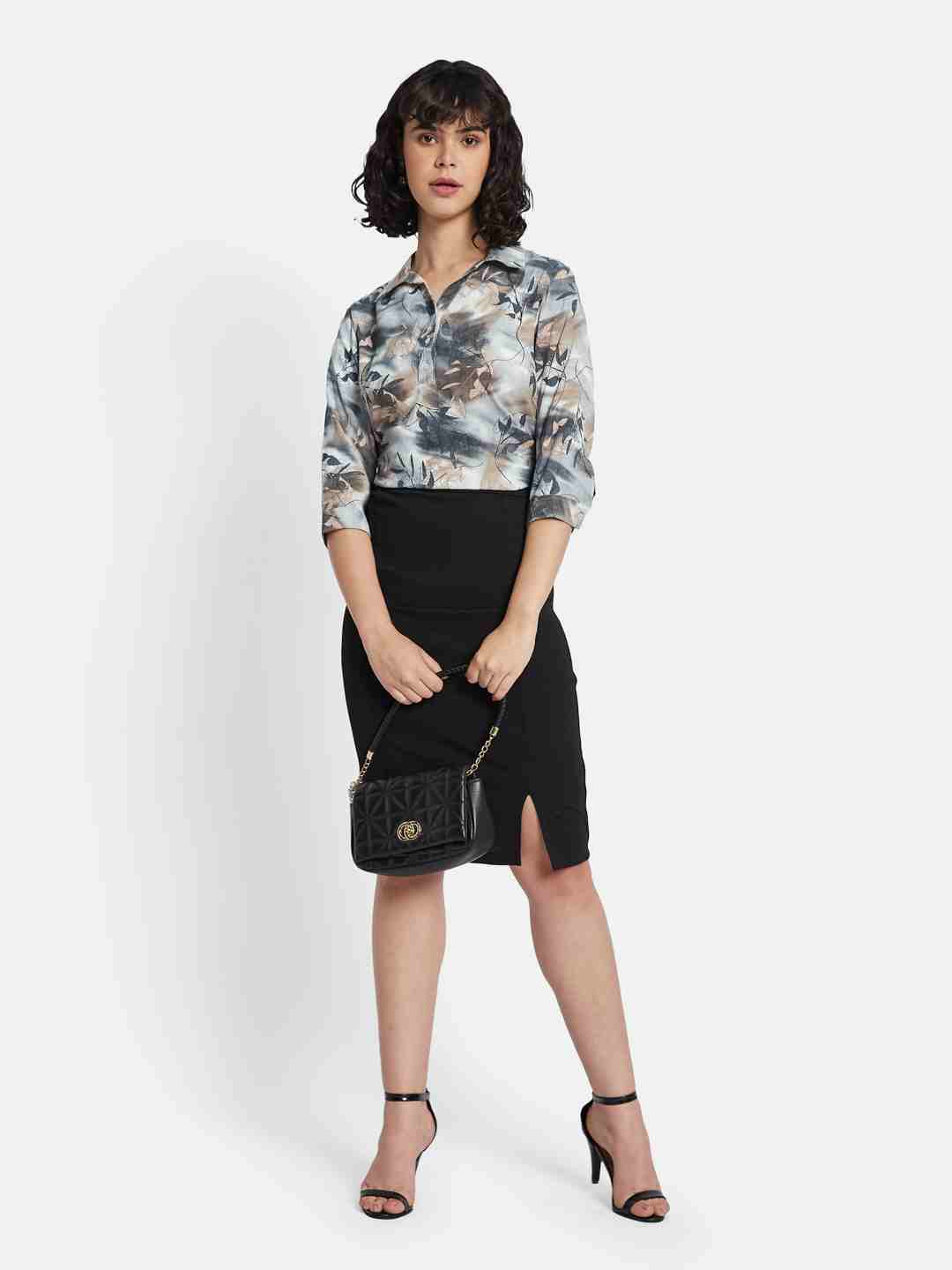 METTLE Floral Print Cotton Top