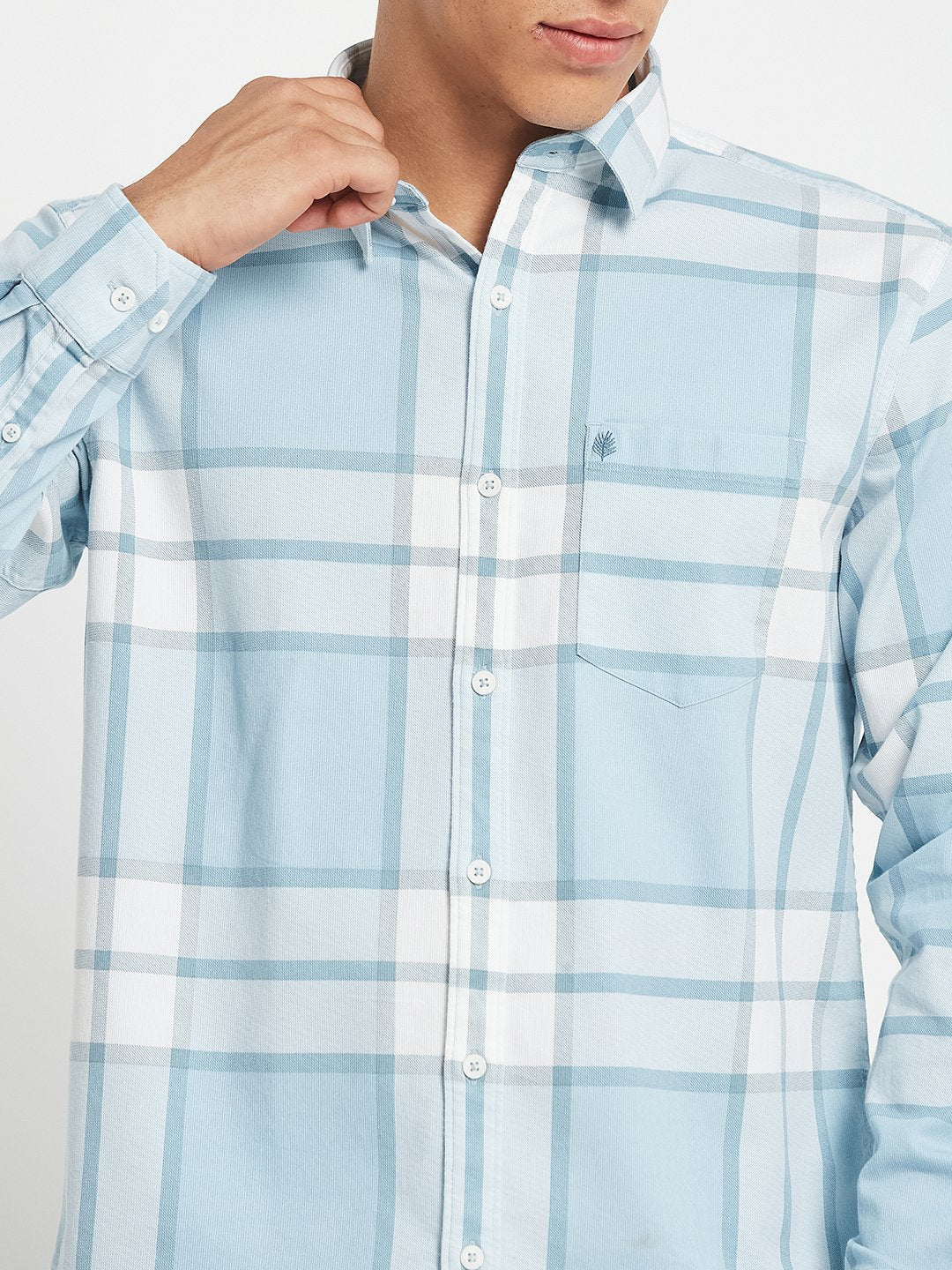METTLE SS25 Striped Cotton Spread Collar Casual Shirt