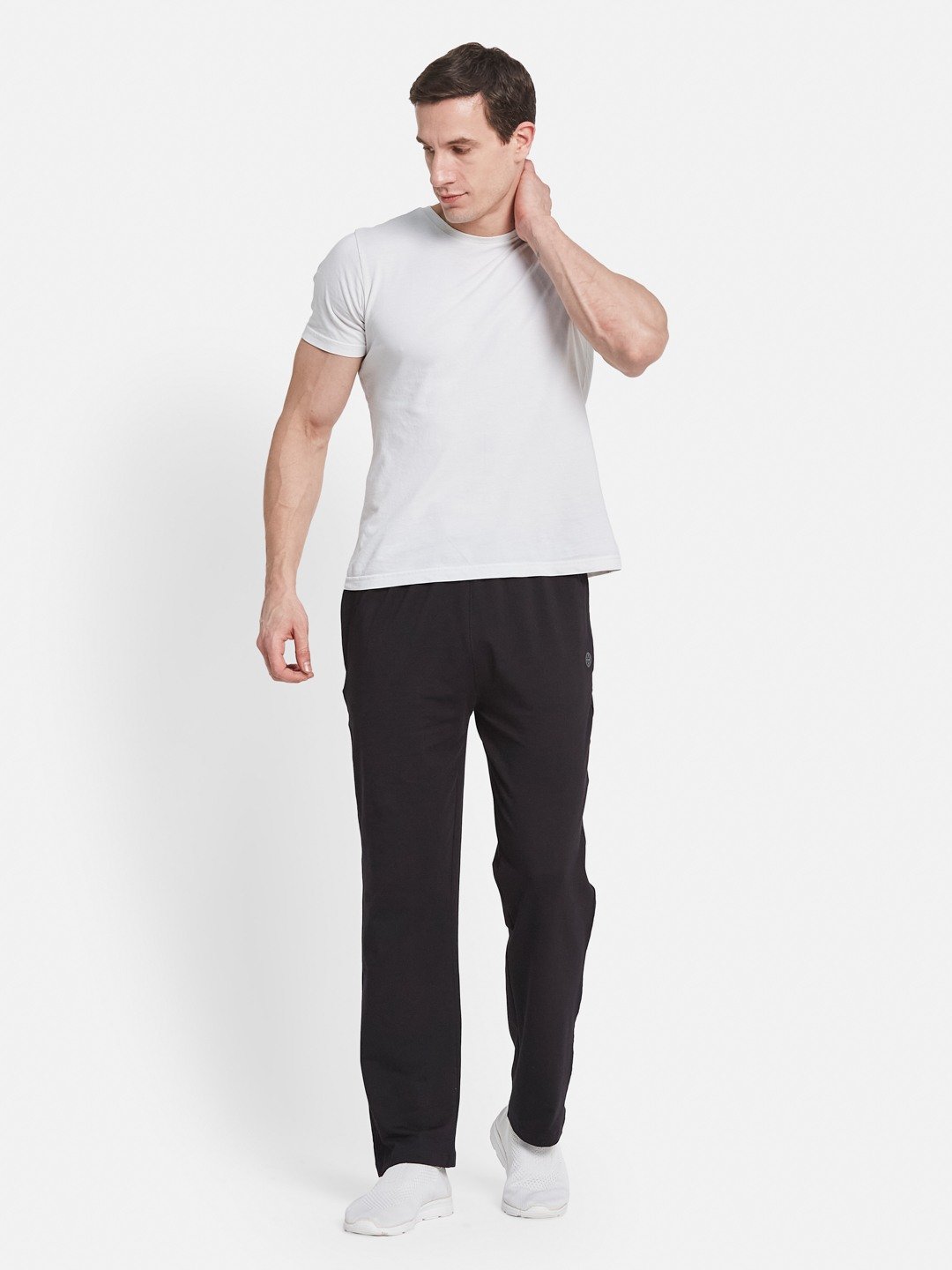 Octave Men Cotton Mid Rise Track Pants