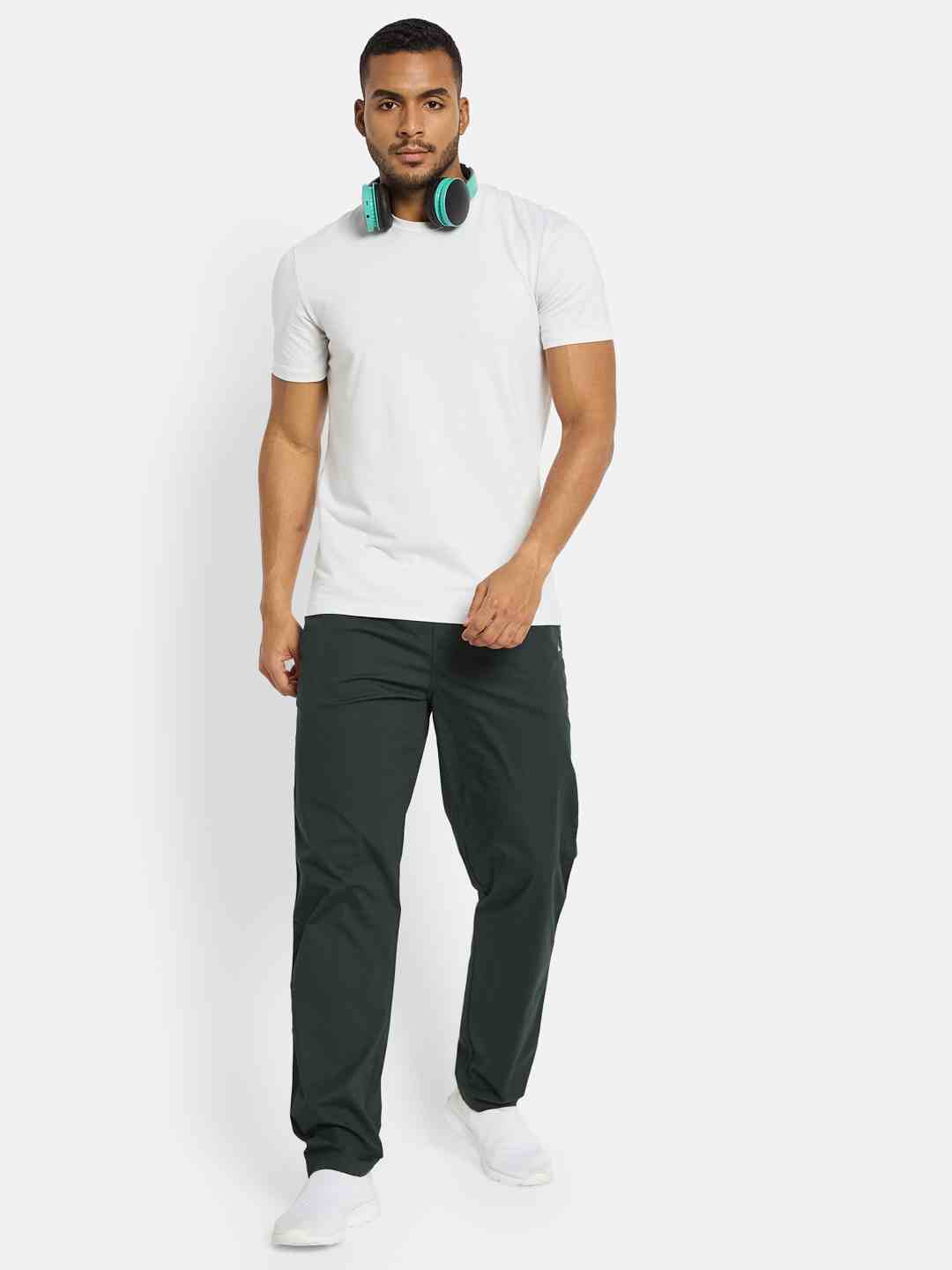 Octave Men Cotton Mid-Rise Track Pants