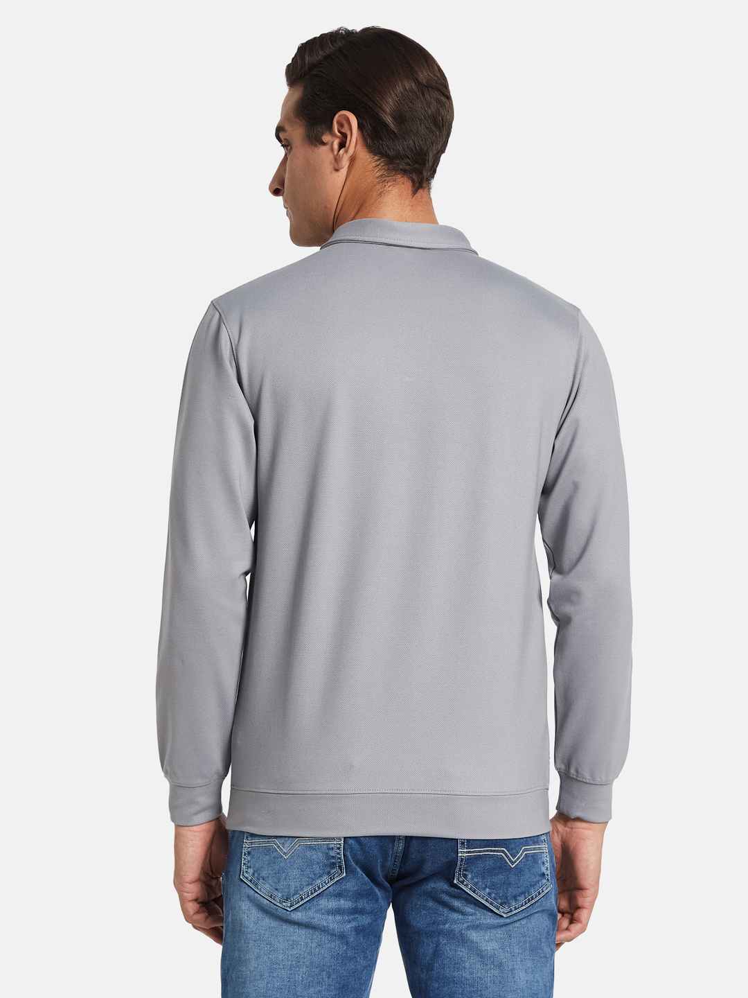 Octave Men Striped Pullover Sweatshirt