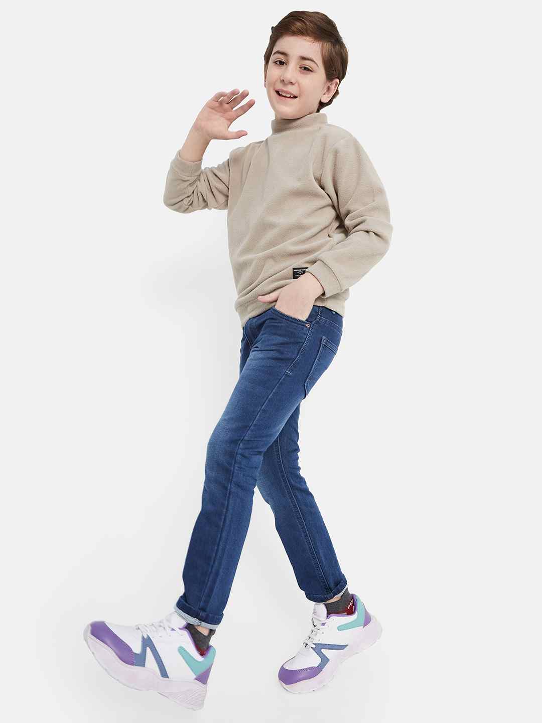 Octave Boys Light Fade Clean Look Stretchable Jeans