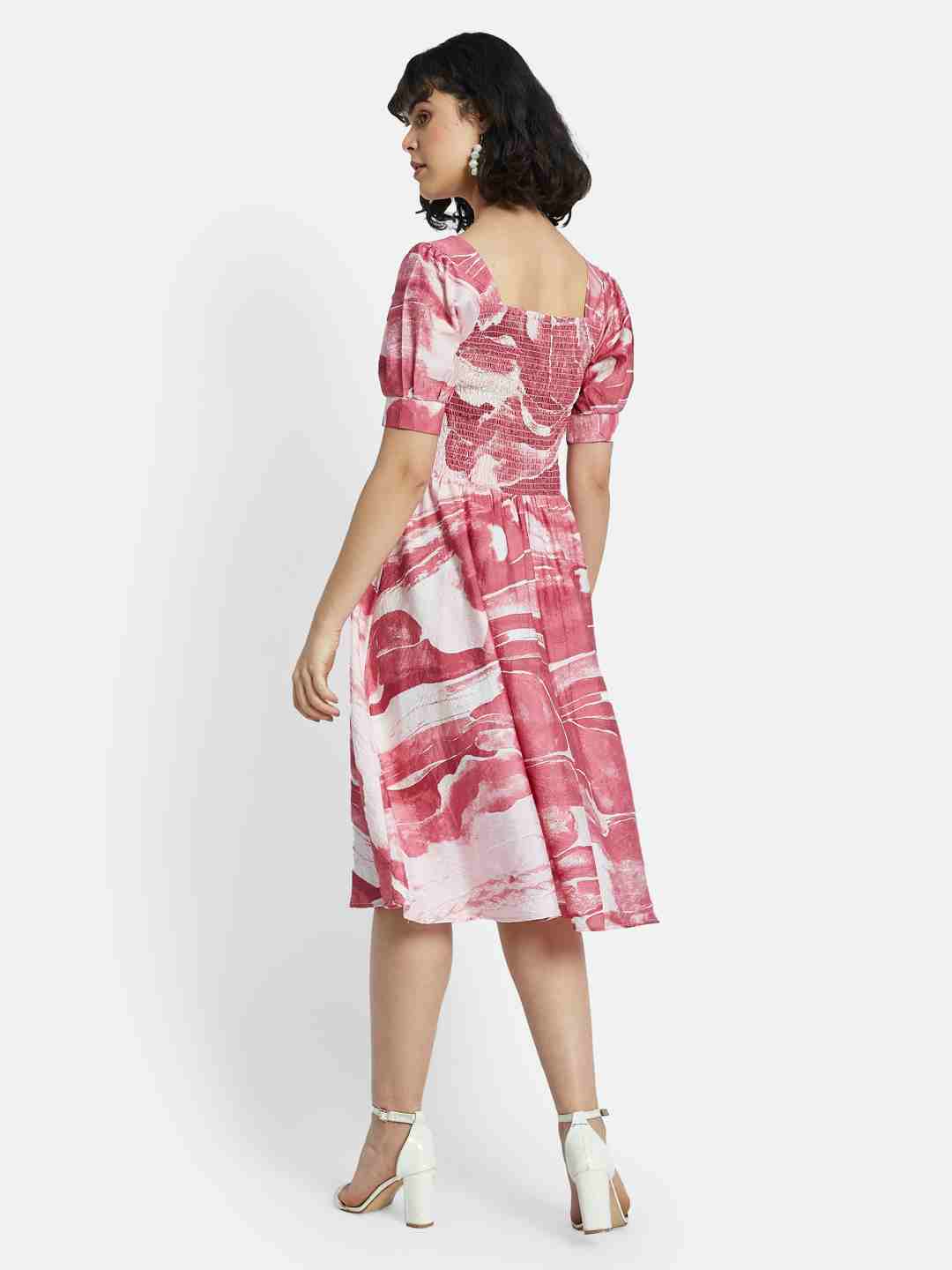 METTLE Floral Print A-Line Dress