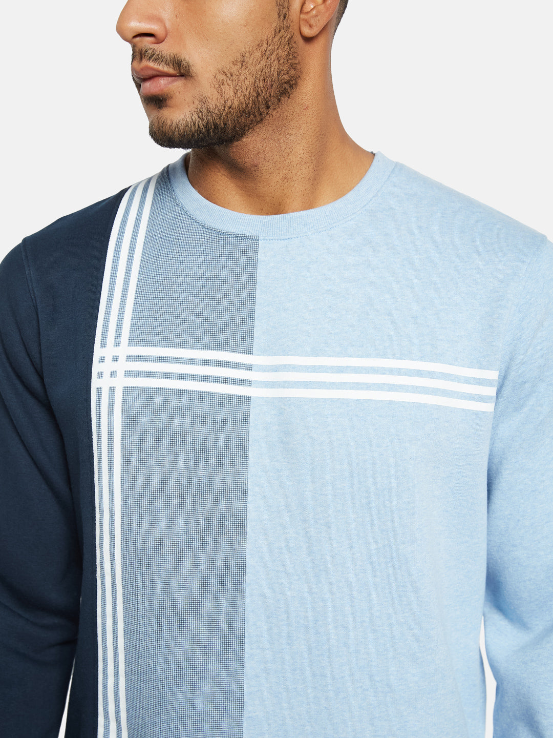 Octave Men Colourblocked Sweatshirt