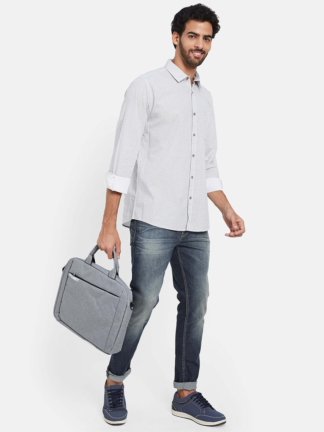 Mettle Micro Ditsy Printed Cotton Casual Shirt