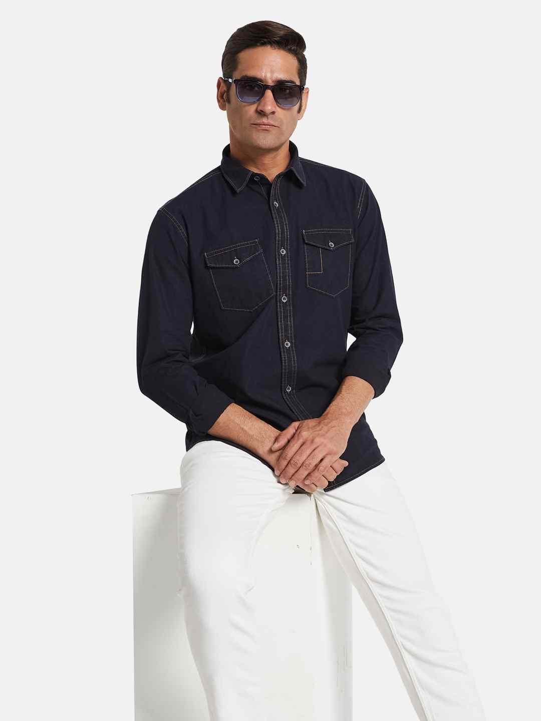 METTLE Men Opaque Casual Shirt