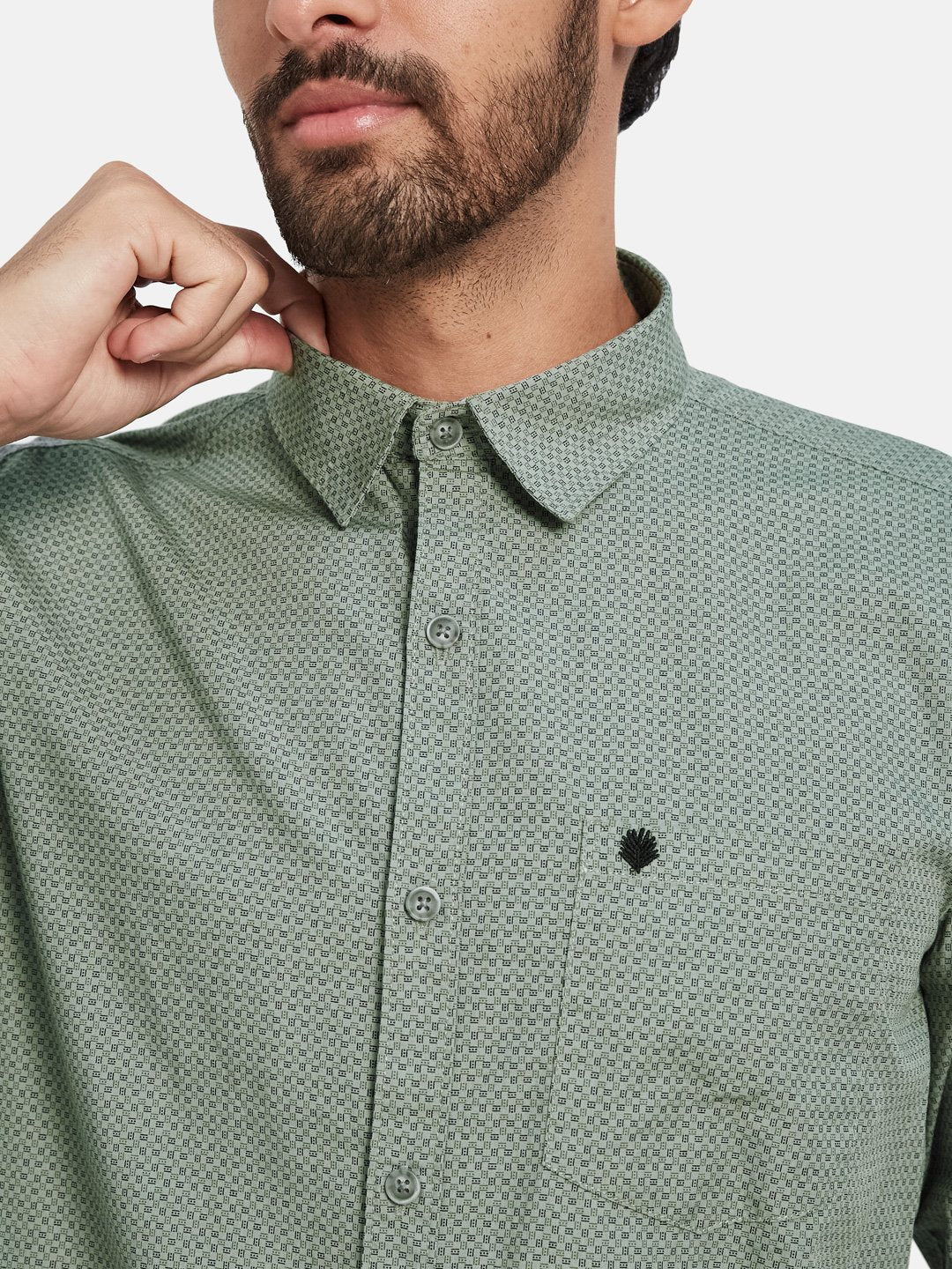 Mettle Micro Ditsy Printed Cotton Casual Shirt
