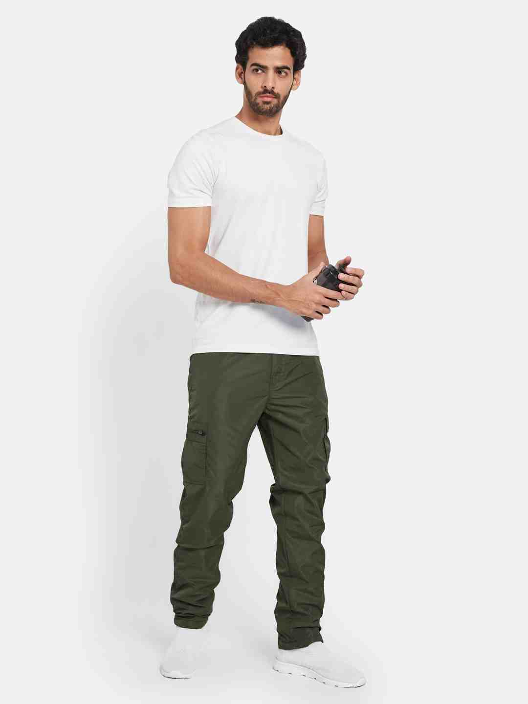 Octave Men Cotton Mid-Rise Track Pant