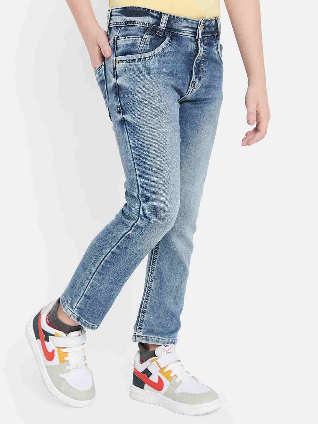 Octave Boys Clean Look Heavy Fade Stretchable Jeans