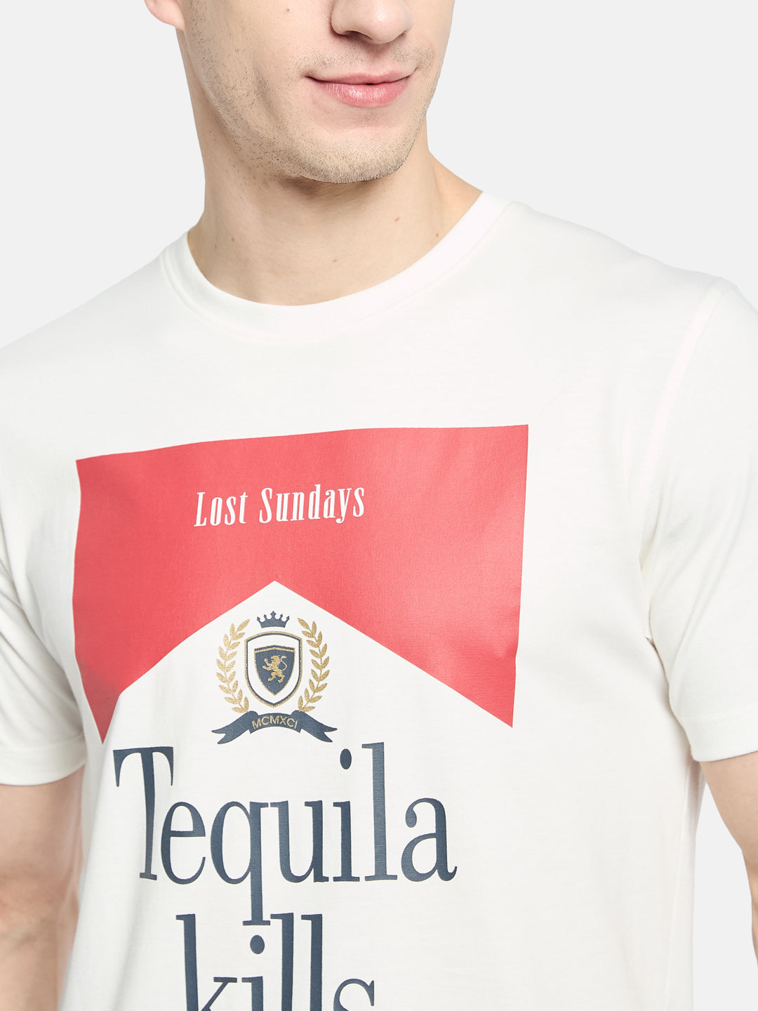 Octave Men Printed T-shirt