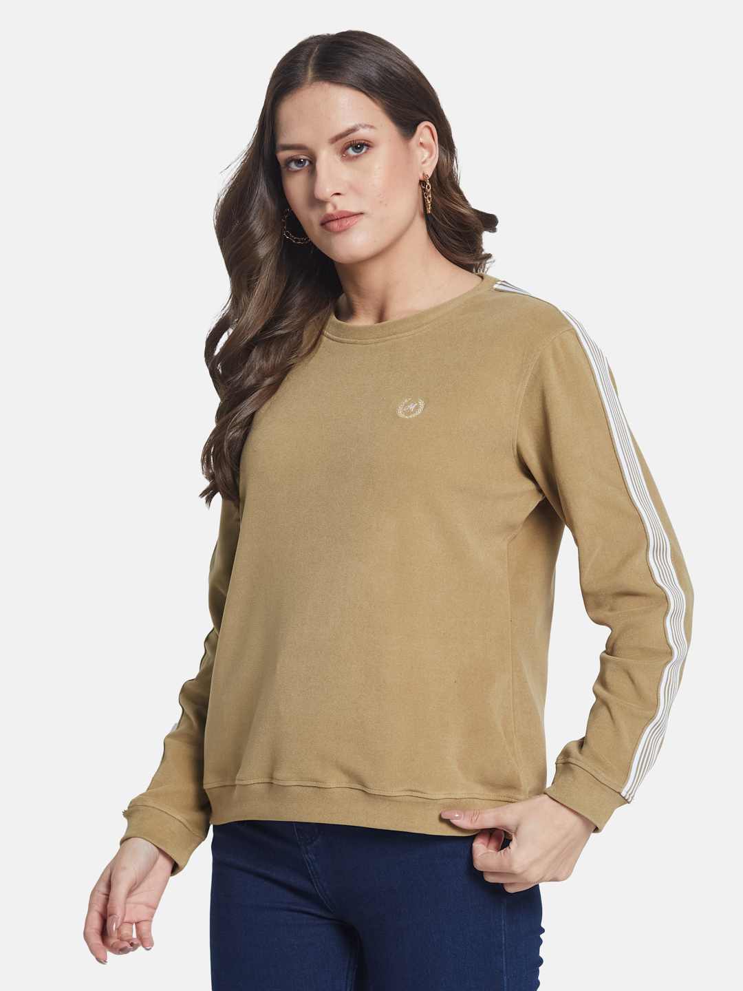 METTLE Women Round Neck Sweatshirt