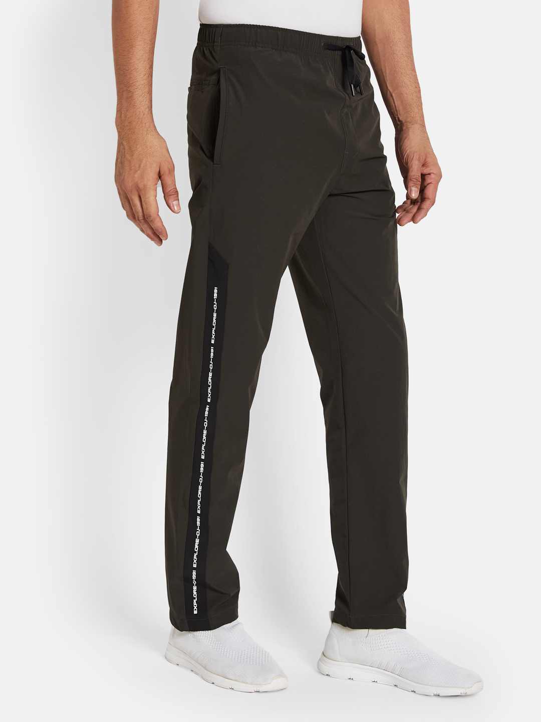 Octave Men Cotton Regular Fit Mid-Rise Track Pants