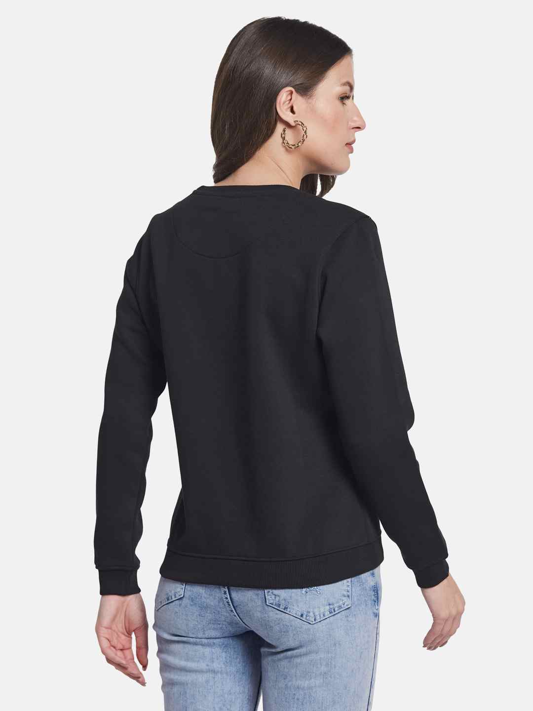 METTLE Women Round Neck Long Sleeves Sweatshirt