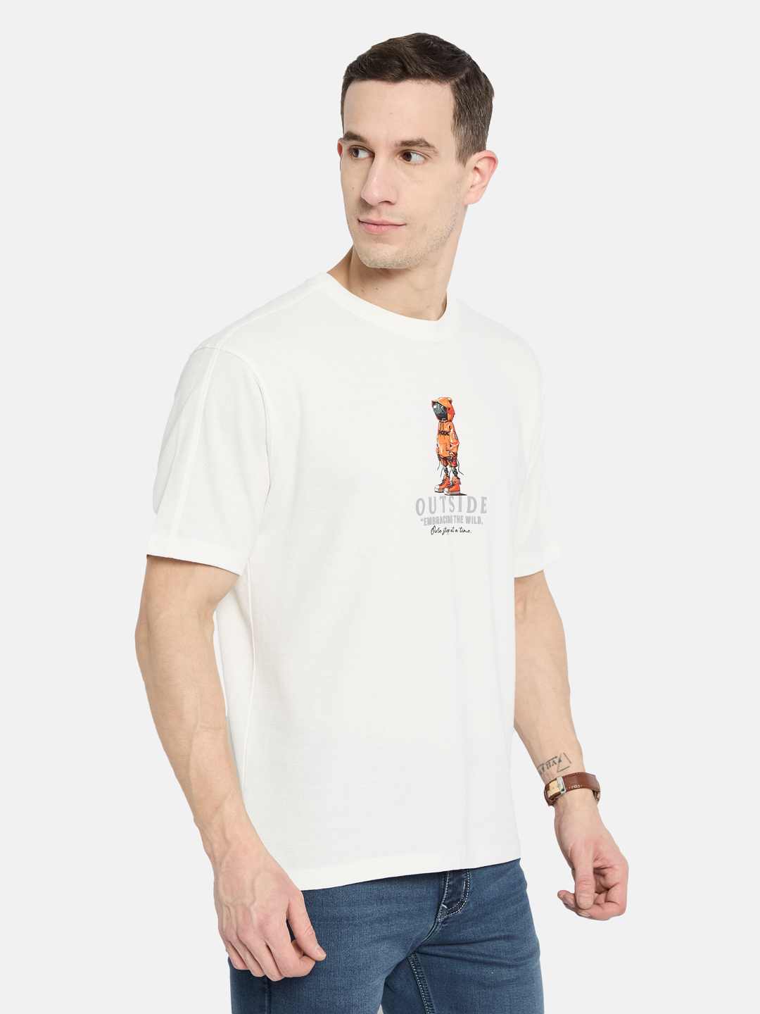Octave Men Printed T-shirt