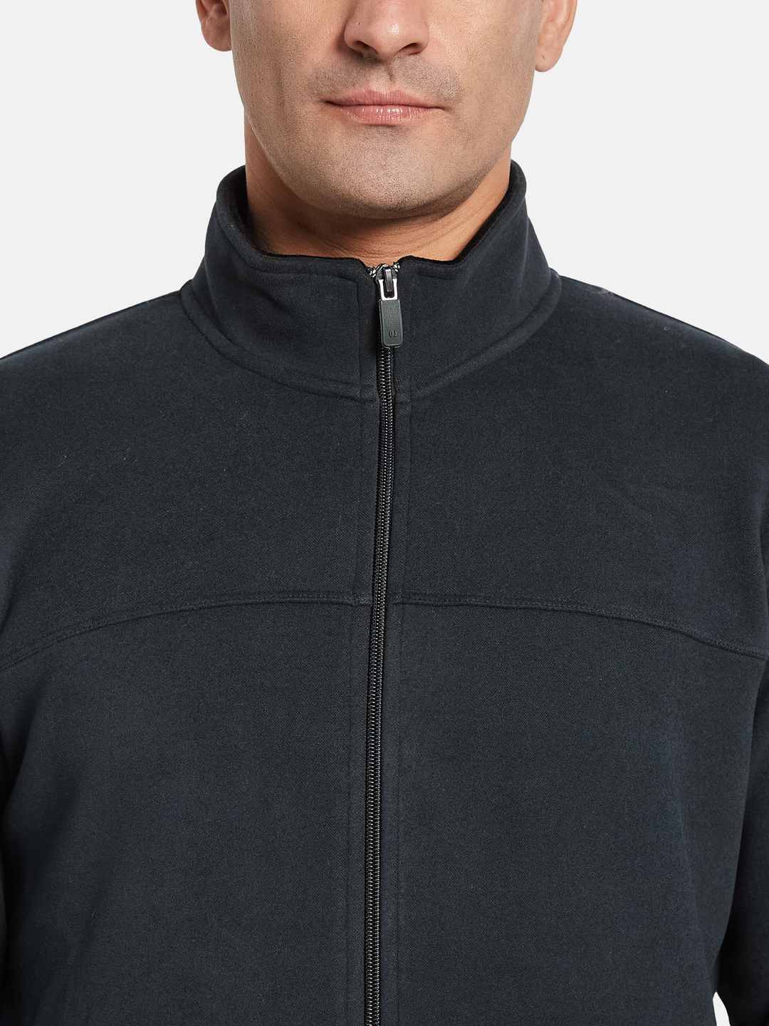 Octave Men Mandarin Collar Long Sleeves Sweatshirt