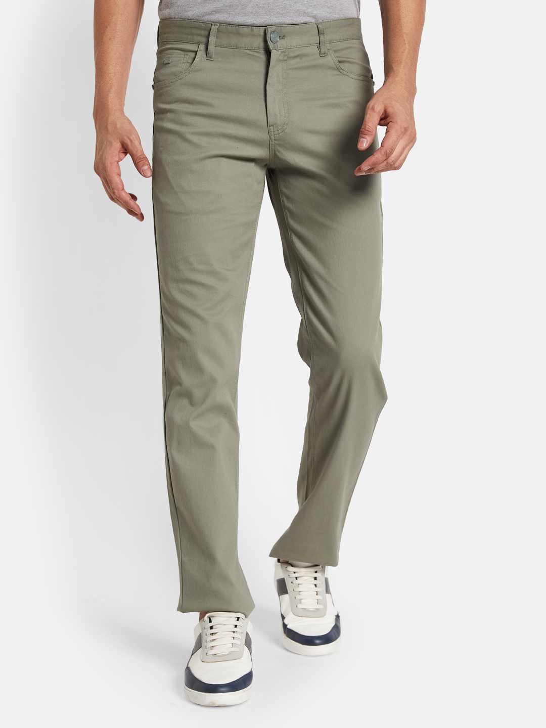 Octave Men Regular Fit Cotton Chinos