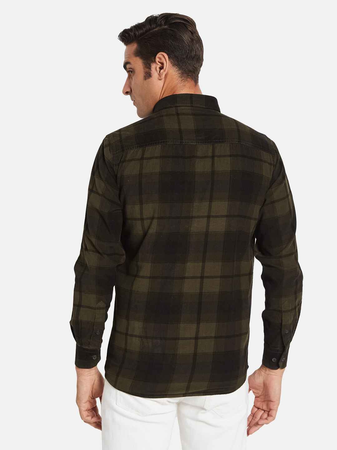 METTLE Men Opaque Checked Casual Shirt