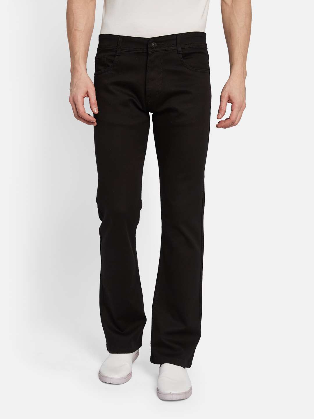 Octave Men Bootcut Light Fade Stretchable Jeans