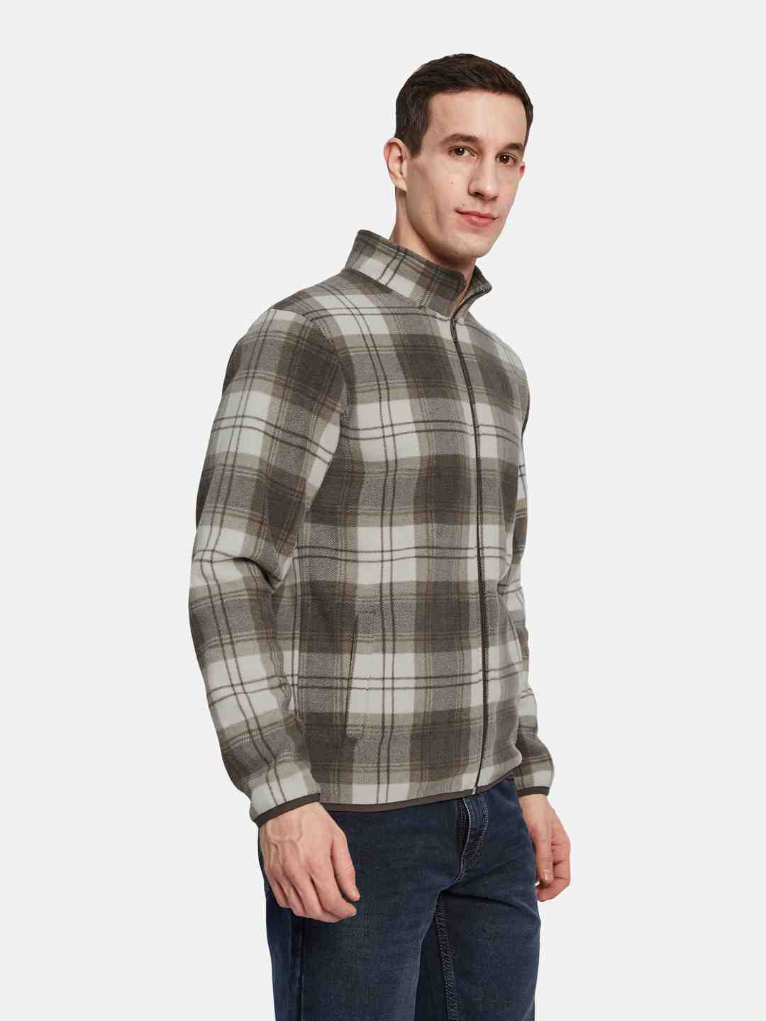 Octave Men Checked Sweatshirt