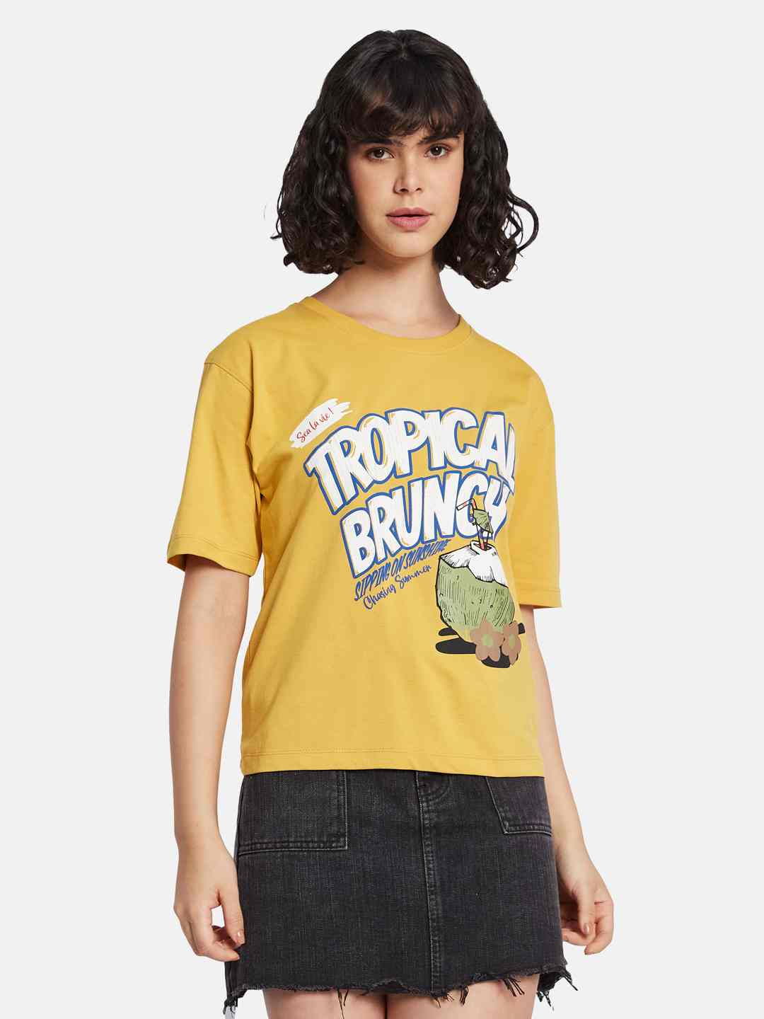 METTLE Women Printed T-shirt