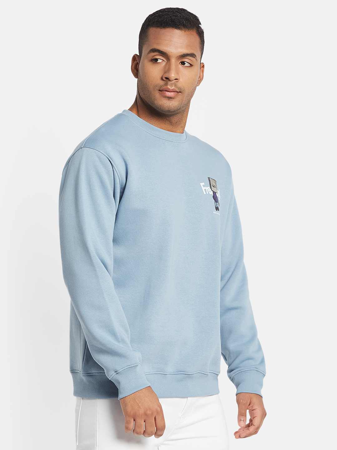 Octave Men Printed Pullover Sweatshirt