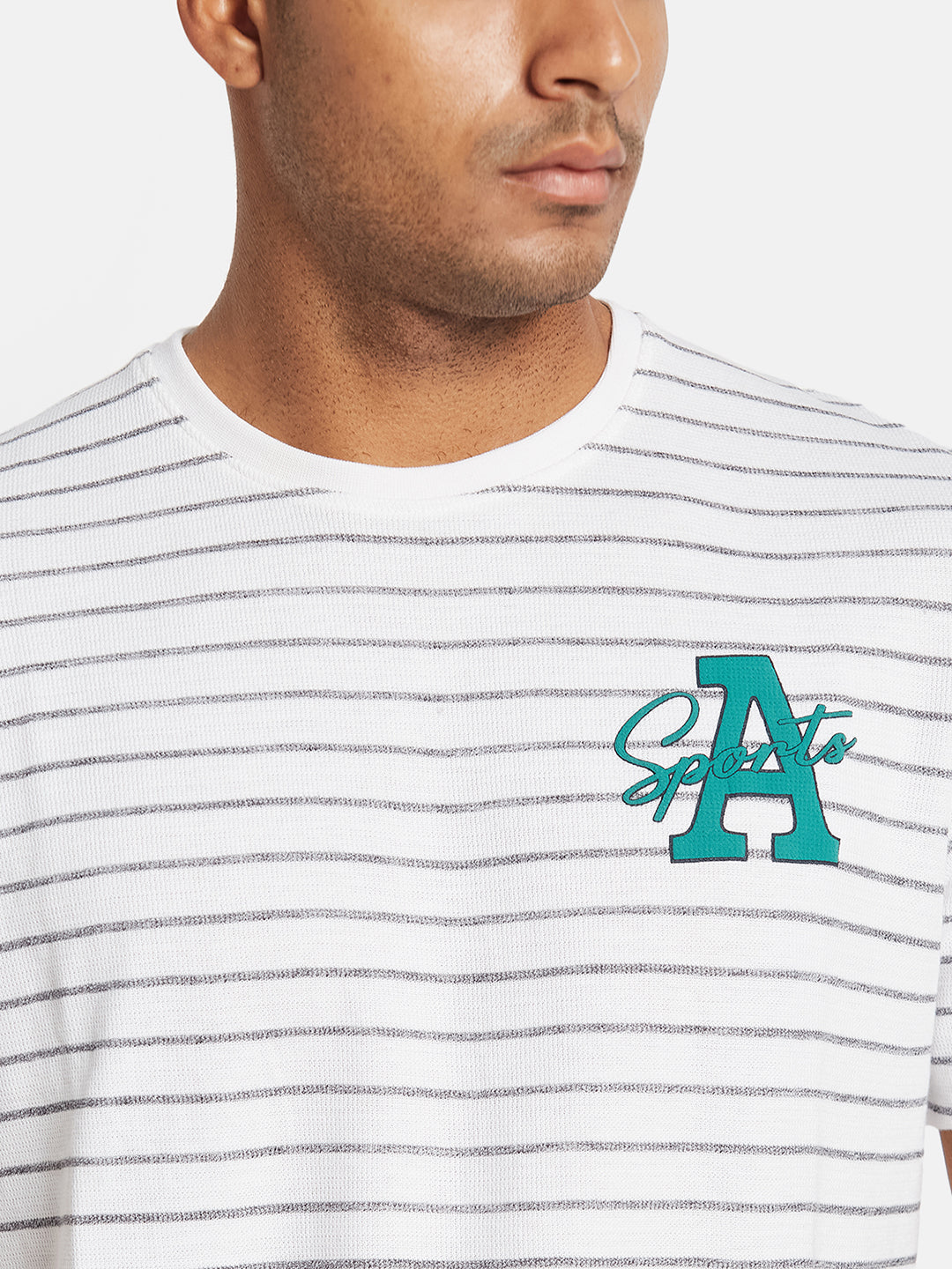 Octave Men Striped T-shirt