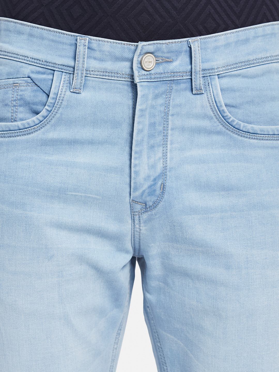 Octave Men Bootcut Light Fade Low-Rise Cotton Stretchable Jeans