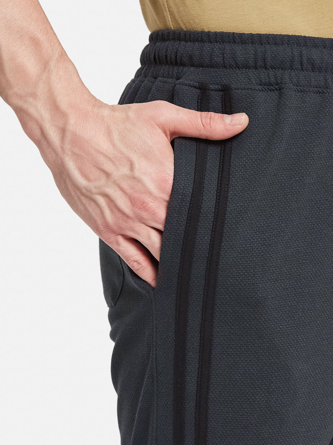 Octave Men Slim Fit Cotton Mid Rise Side Stripes Track Pants