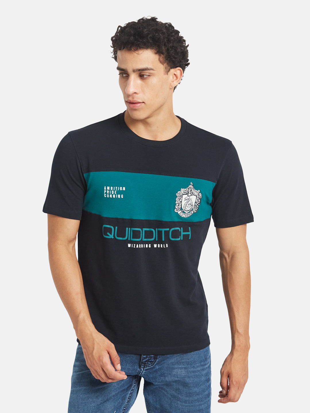 Octave Men Printed Regular Fit Cotton T-shirt